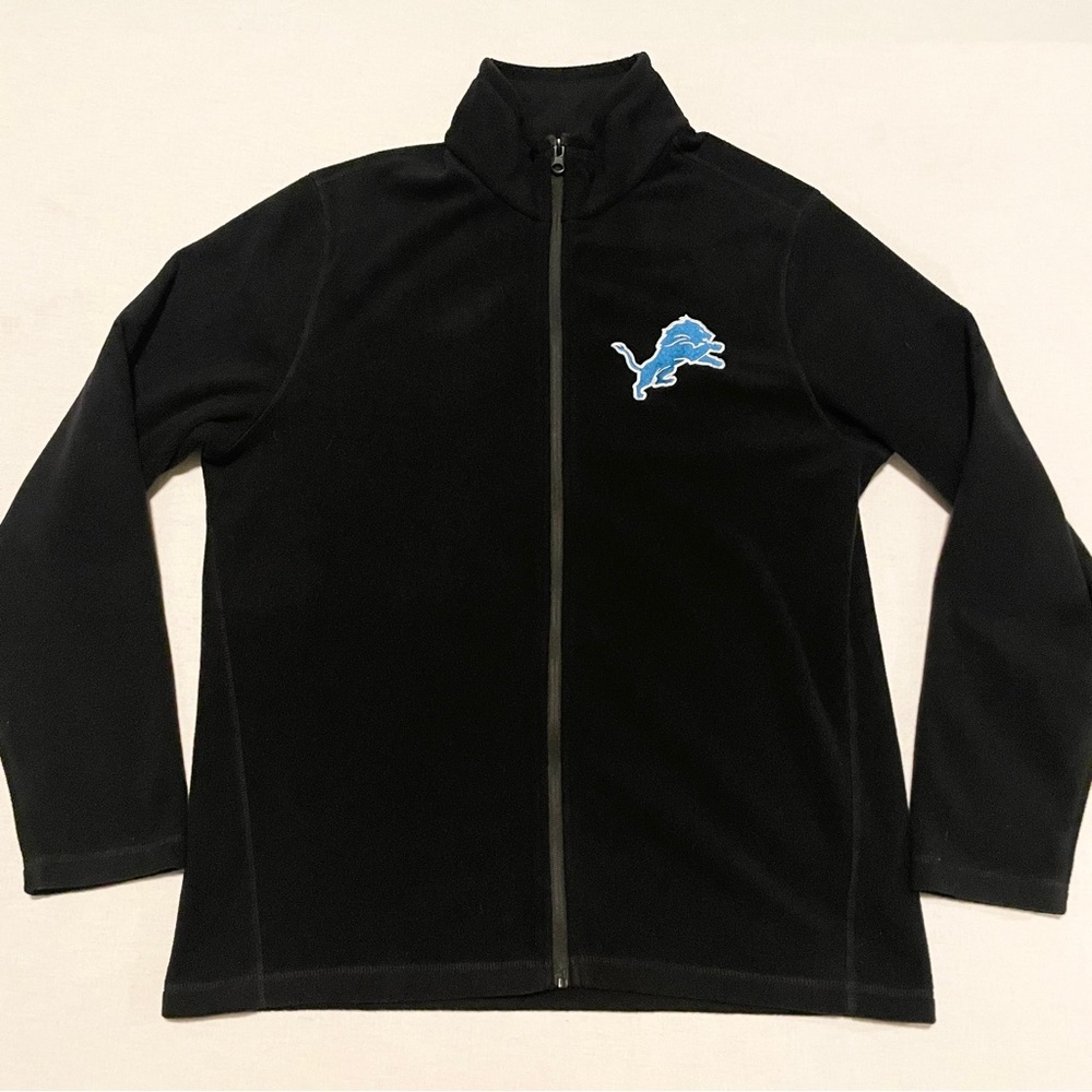 Detroit Lions Darius Rucker NFL Collection Black Full Zip Fleece Jacket Medium